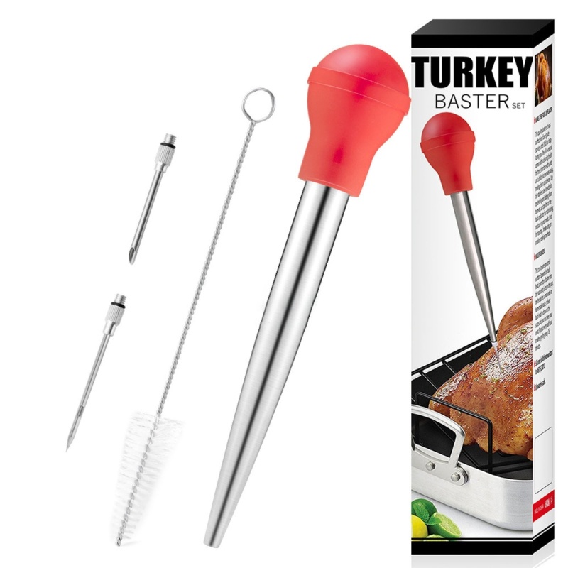 Zzz Baster / Baster / Suntikan Bahan Stainless Steel + Silikon Untuk Memasak / Membuat Kue