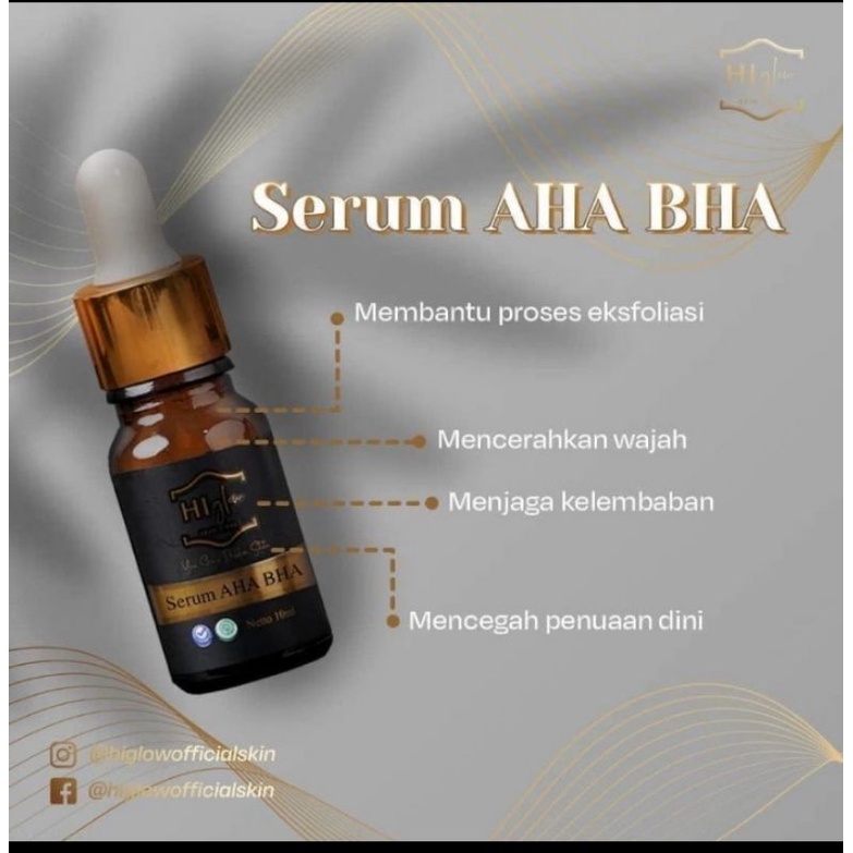 Hi Glow Skincare Serum AHA BHA