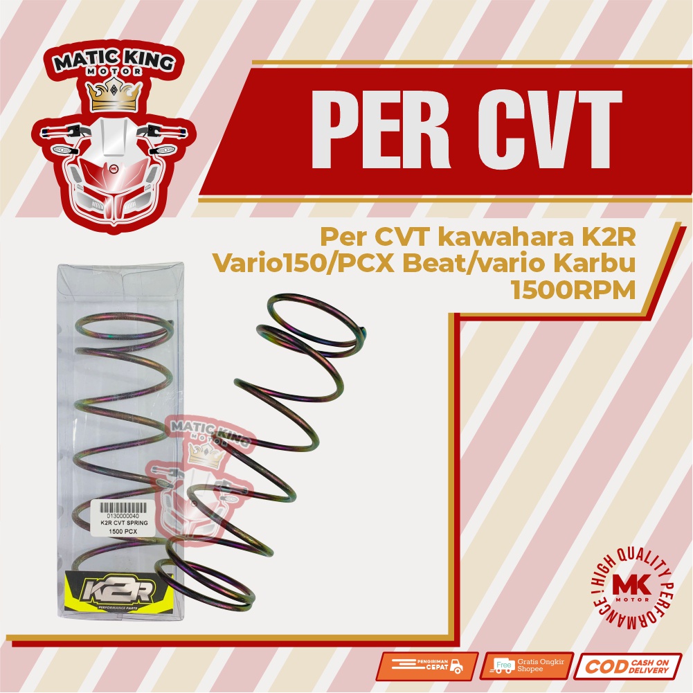 Per cvt kawahara K2R Vario150/PCX Beat/vario Karbu 1500RPM dll