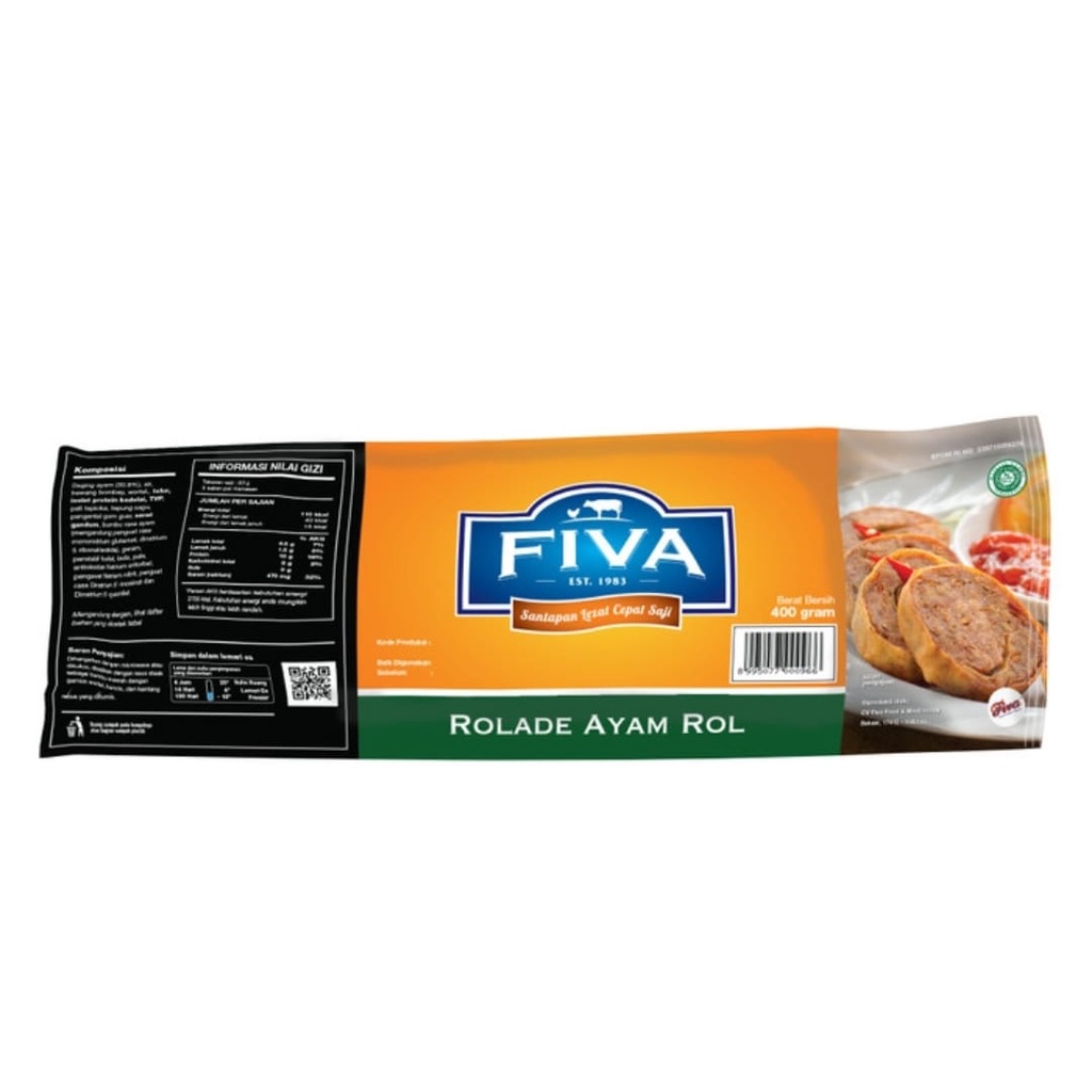 

FIVA ROLADE AYAM (ROLL) 400 GR