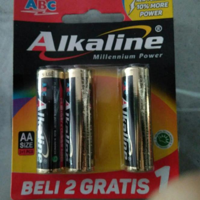 Dijual.. Baterai battery Alkaline ABC AA A2 3 Pcs 2+1 92