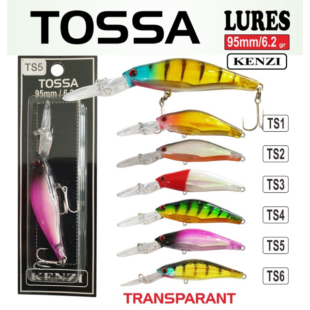 KENZI TOSSA LURES 95mm 6.2gr