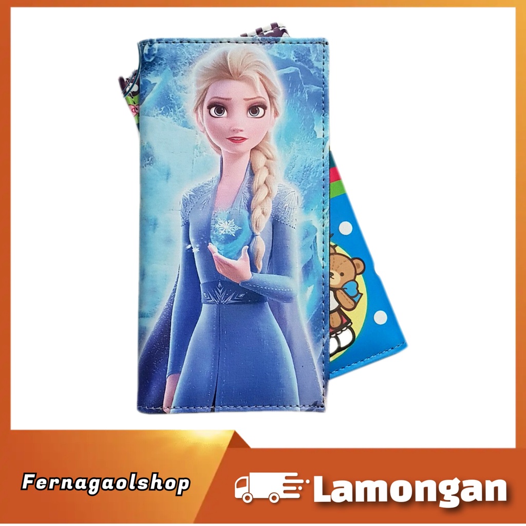 Dompet Anak Anak Perempuan Lucu Dompet Cewek karakter frozen Elsa keren trendy kekinian terbaru harg