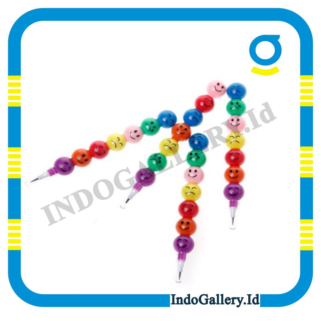 

IndoGallery COD Pensil Warna Emoticon & Pensil / Rainbow Smiley Pencil / Stationary / Alat Tulis U57