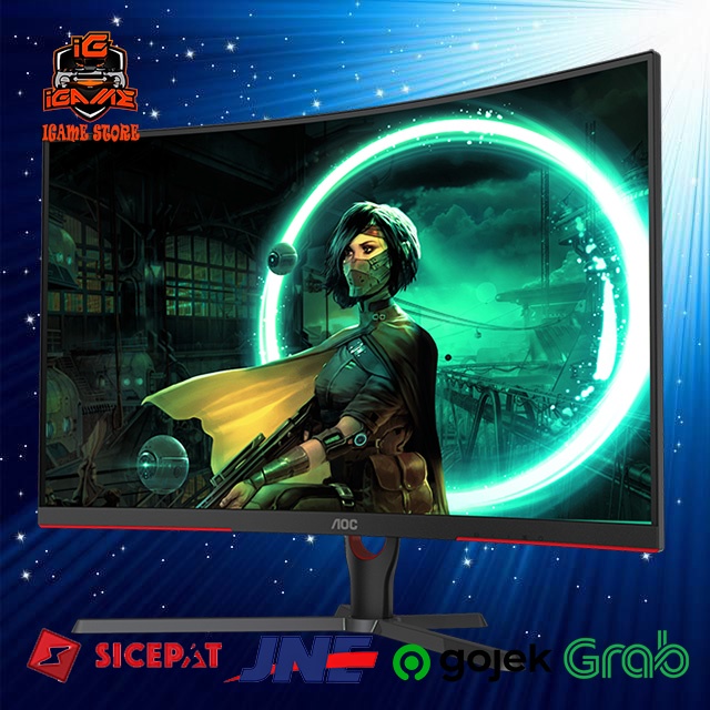 AOC CQ32G3SE 31.5&quot; Curved 165Hz QHD Monitor Gaming - NAMPOLL GAN