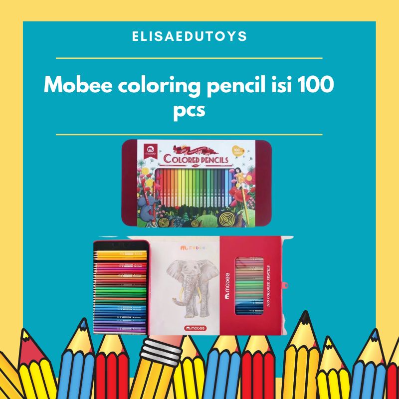 

mobee coloring pencil isi 100 pcs