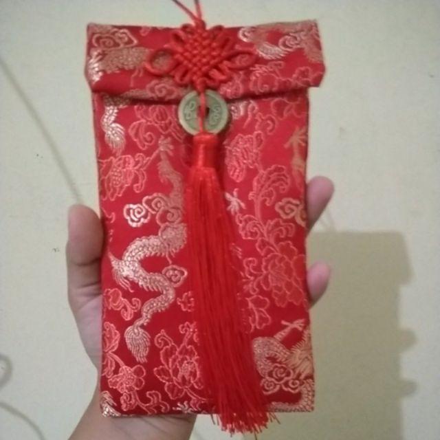 Angpao Kain Teapai Tepai Tunangan Angpao Susu  Kakek Nenek Orang Tua Sangjit Imlek Red Envelope