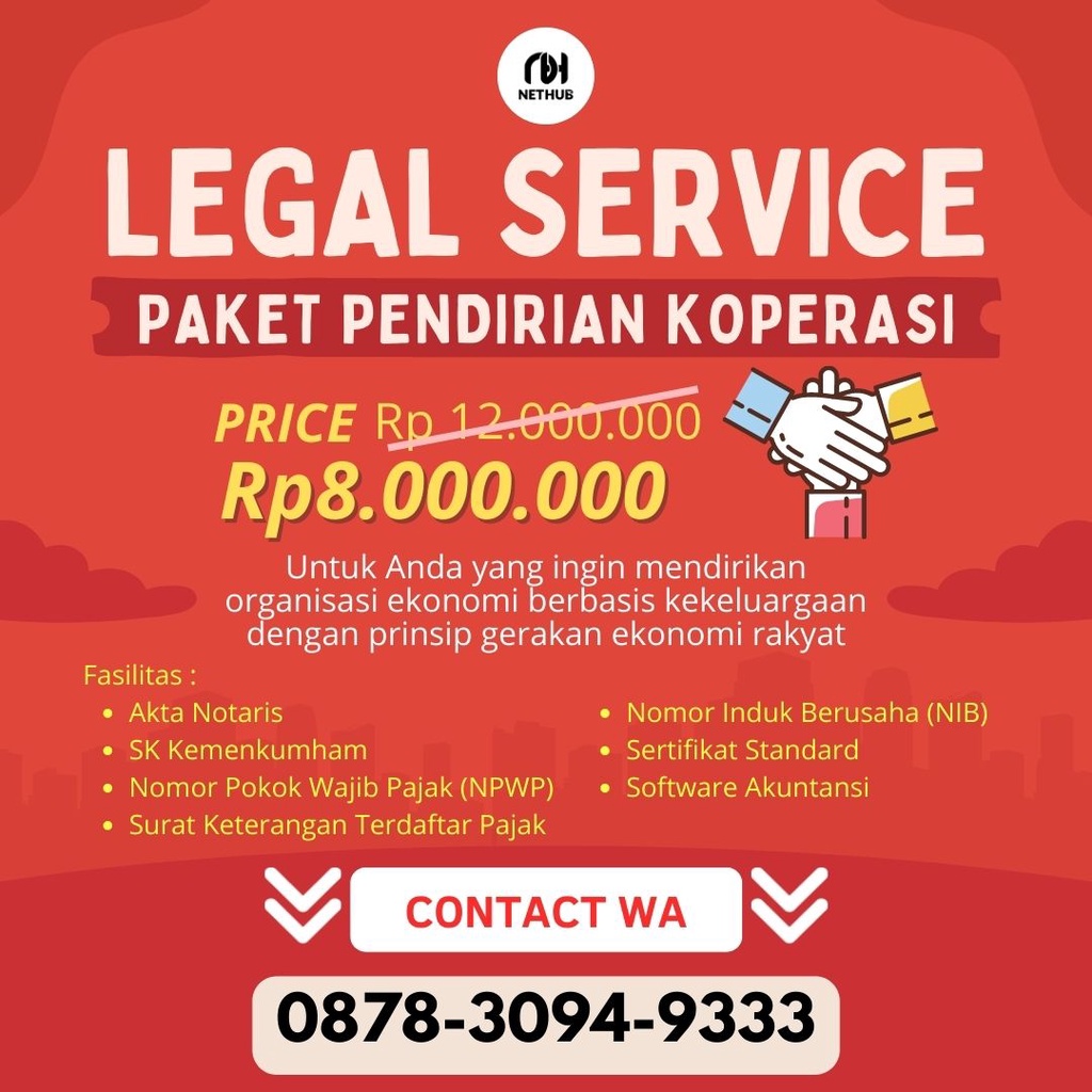 

Layanan Masyarakat untuk Pendirian Koperasi