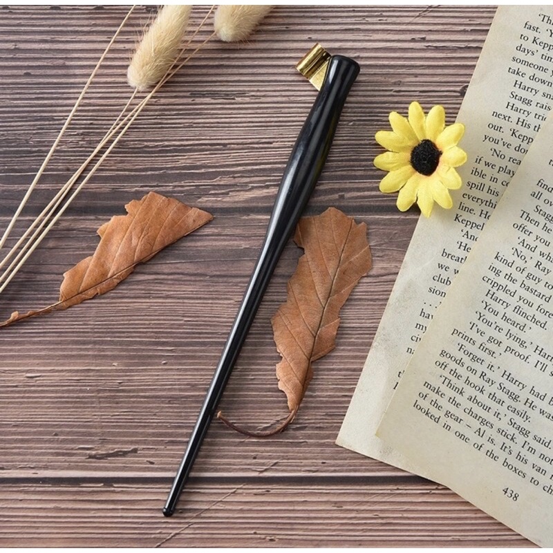 

oblique pen calligraphy modern kaligrafi pen holder gold black