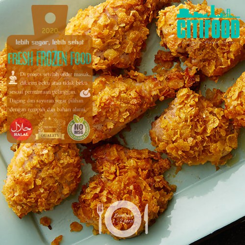 

Cornflakes Chicken Thigh | Paha Ayam Cornflakes | Frozen