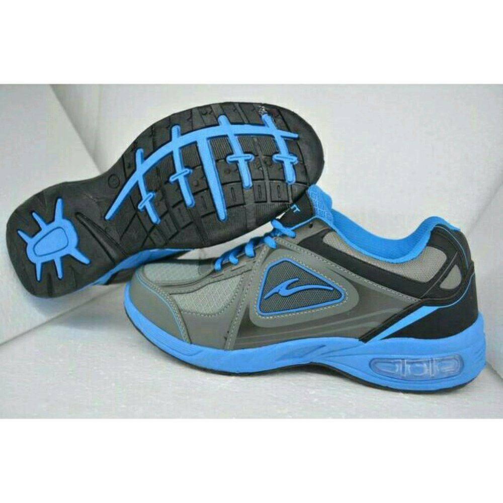 SEPATU SPORT RUNNING PRO ATT AGR GREY/BLUE, SEPATU LAKI - LAKI, SEPATU DEWASA, SEPATU OLAHRAGA