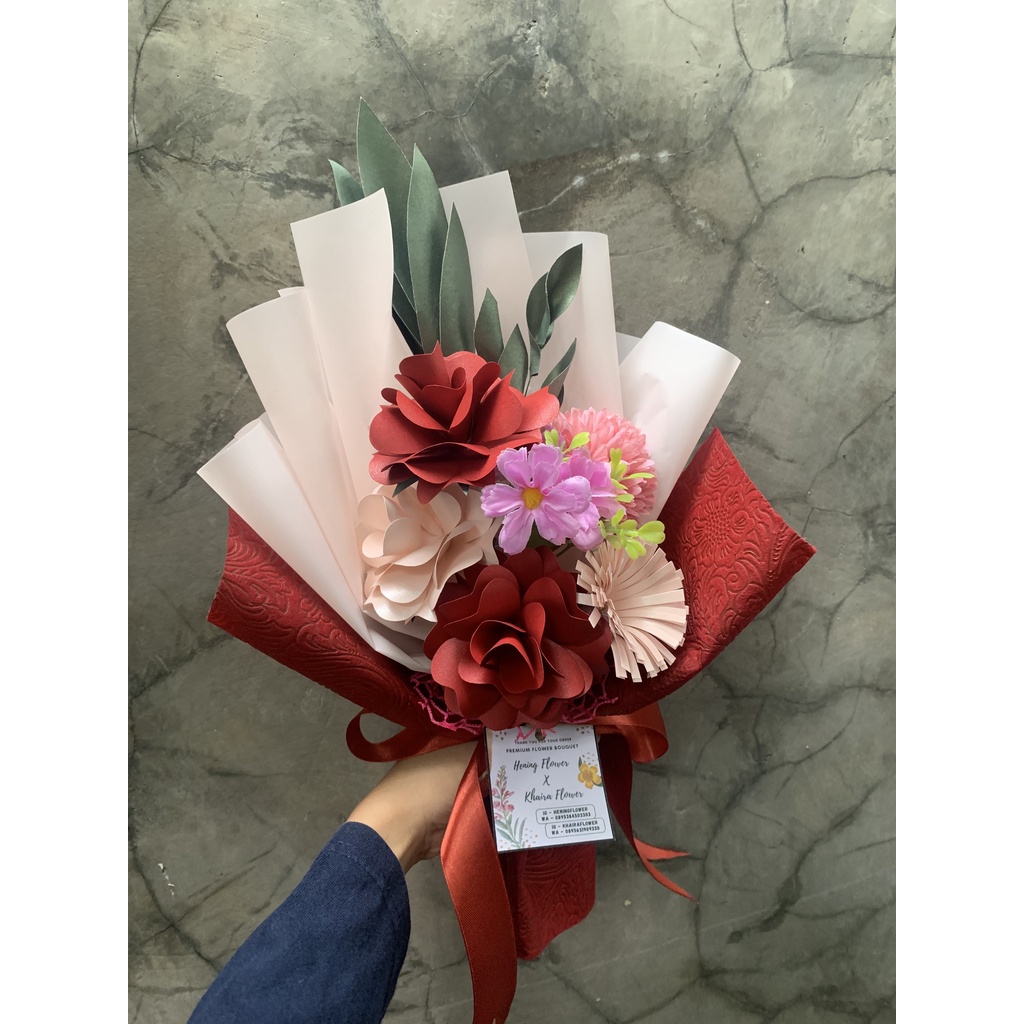 Jual Premium Bouquet Flower Buket Bunga Premium Buket Bunga Buket Bunga Wisuda Buket 6835