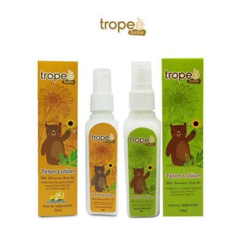 Tropee Bebe Telon Lotion 70ml - Tropee Bebe Minyak Telon Losion - Minyak Telon Bayi