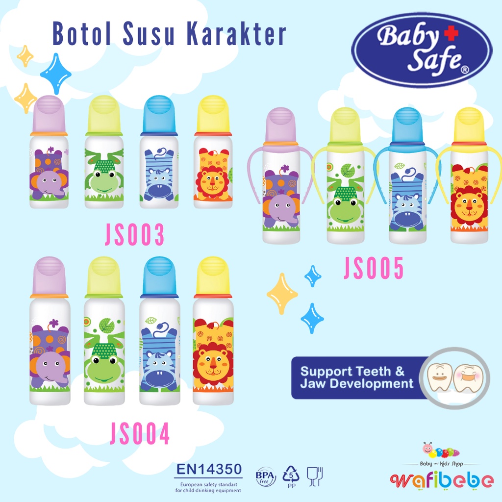 Baby Safe Feeding Bottle Botol Susu Bayi Original Babysafe