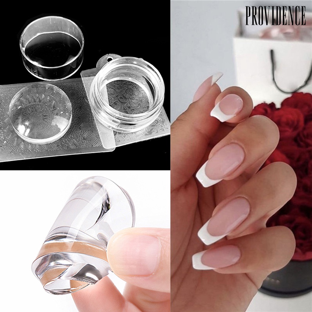 Providence Nail Seal Single Head DIY Transparent Chess Shape Jelly Silicone Nail Stamper for Manicure