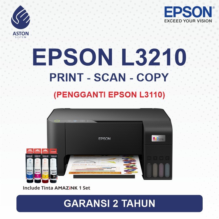 Printer Epson L3210 A4 ECOTANK All in One InkTank