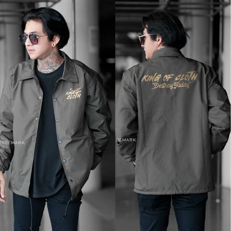 COACH JACKET - JAKET COACH - JAKET COACH PRIA - COACH JAKET - JACKET COACH - JAKET CHOACH-K.O.C hijau