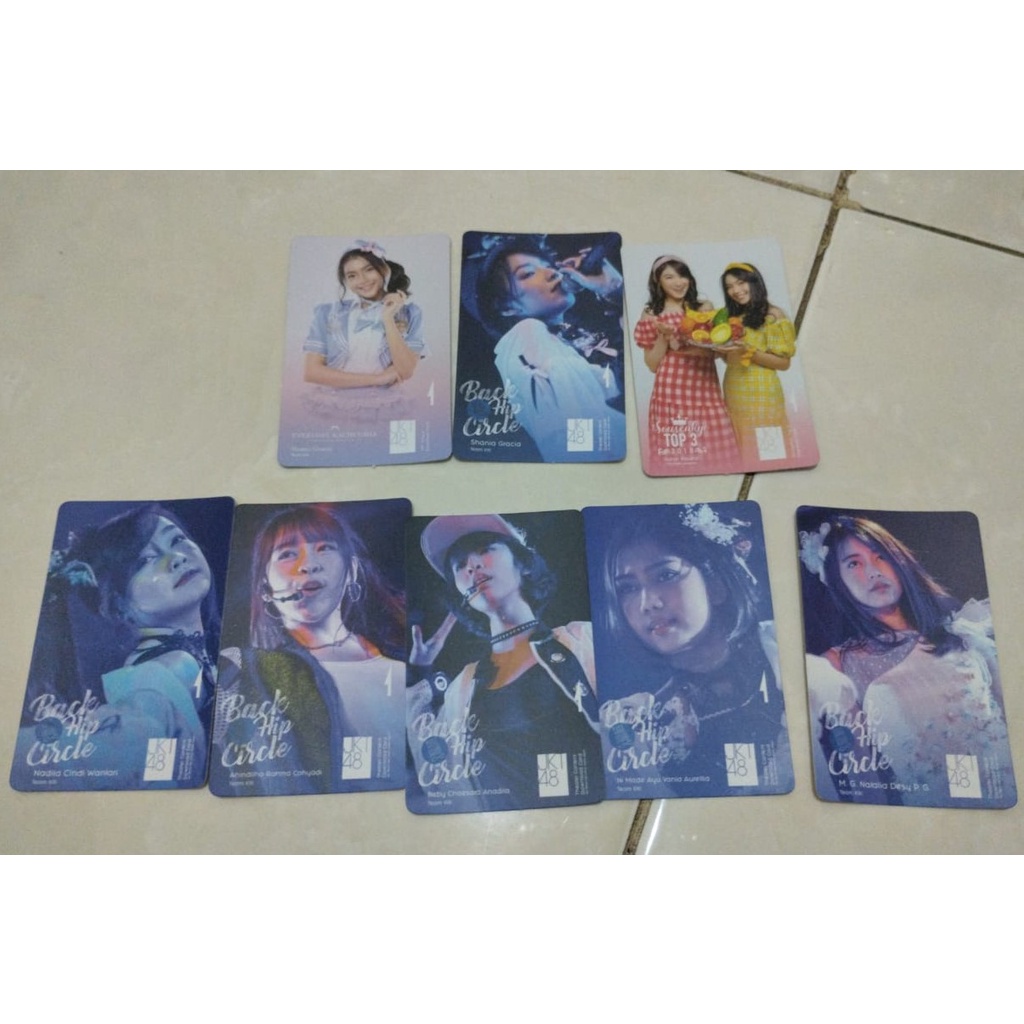 official JKT48 MUSIC PHOTOCARD CINDY YUVIA EX MEMBER SHANI GRACIA ex member anin nadila beby desy