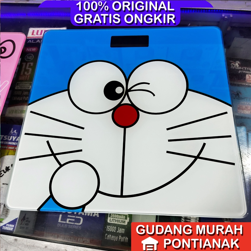 Timbangan badan Digital Karakter Doraemon / hello kitty