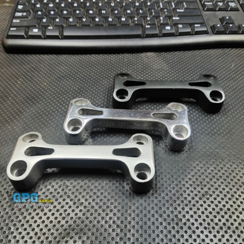 Raiser Xabre Raiser Stang Klem Stang Model Bpro Chrome Hitam Set Voltmeter Pnp RX King RX Specia