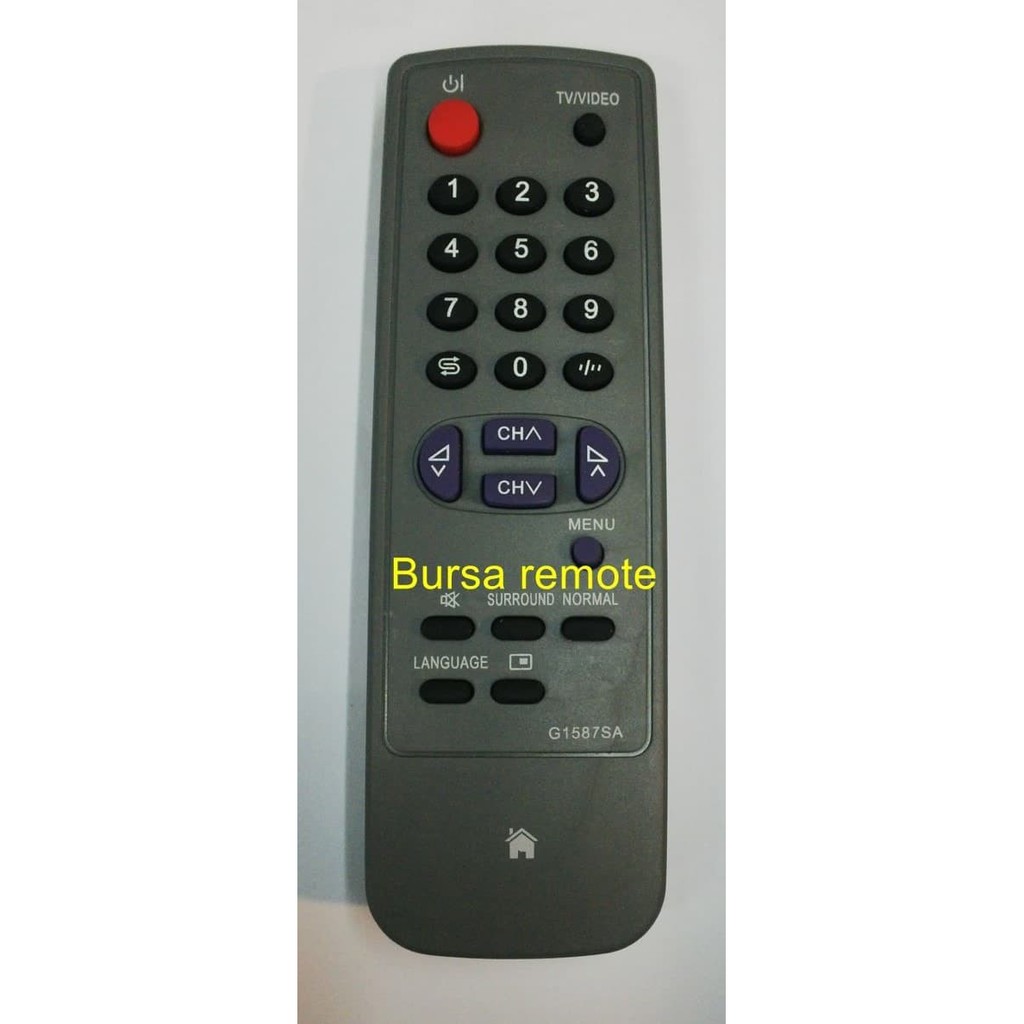 REMOTE - REMOT SHARP TV TABUNG TYPE 1587 tanpa setting