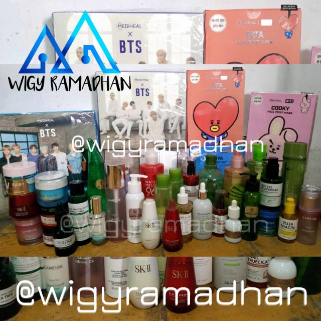 Botol Kosong Skincare / Jar Kosong Skincare / Box Original BTS + Photo Set