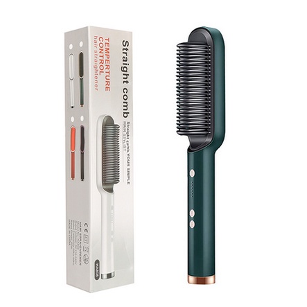 Catokan Sisir Pelurus Rambut (rambut lurus dan keriting)Sisir Catokan Pelurus Rambut (rambut lurus dan keriting) 2 in 1 tidak menyakiti rambut straightening