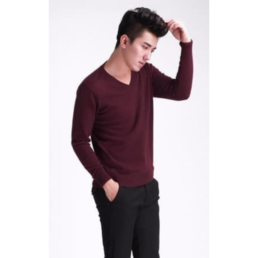 V-NECK SWEATER - baju rajut pria - sweater rajut pria - grosir rajut korea - supplier rajut