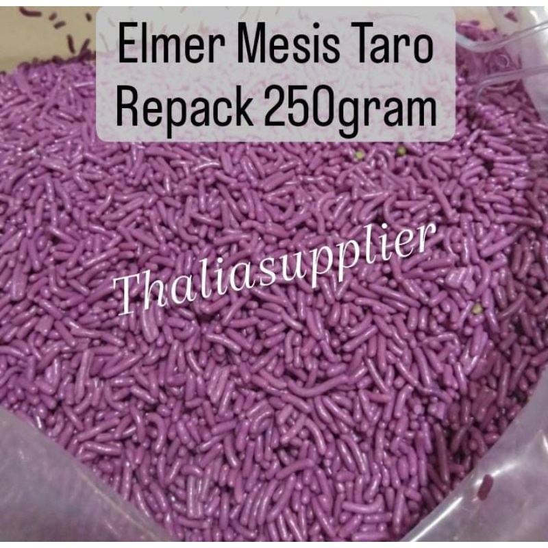 

ELMER MESIS TARO 250GR, MESIS DENGAN WARNA UNGU DAN AROMA TARO/TALAS