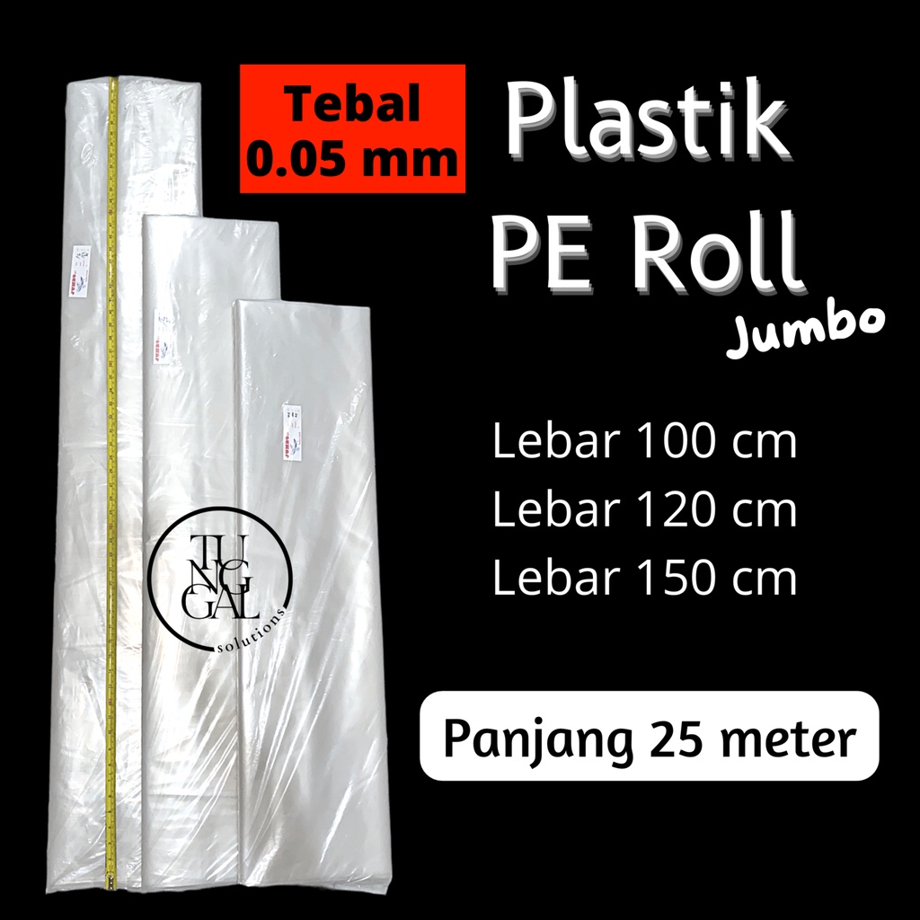 Jual Plastik PE Roll Jumbo - Cap Jumbo Jet. Lebar 100 , 120, 150 Cm ...