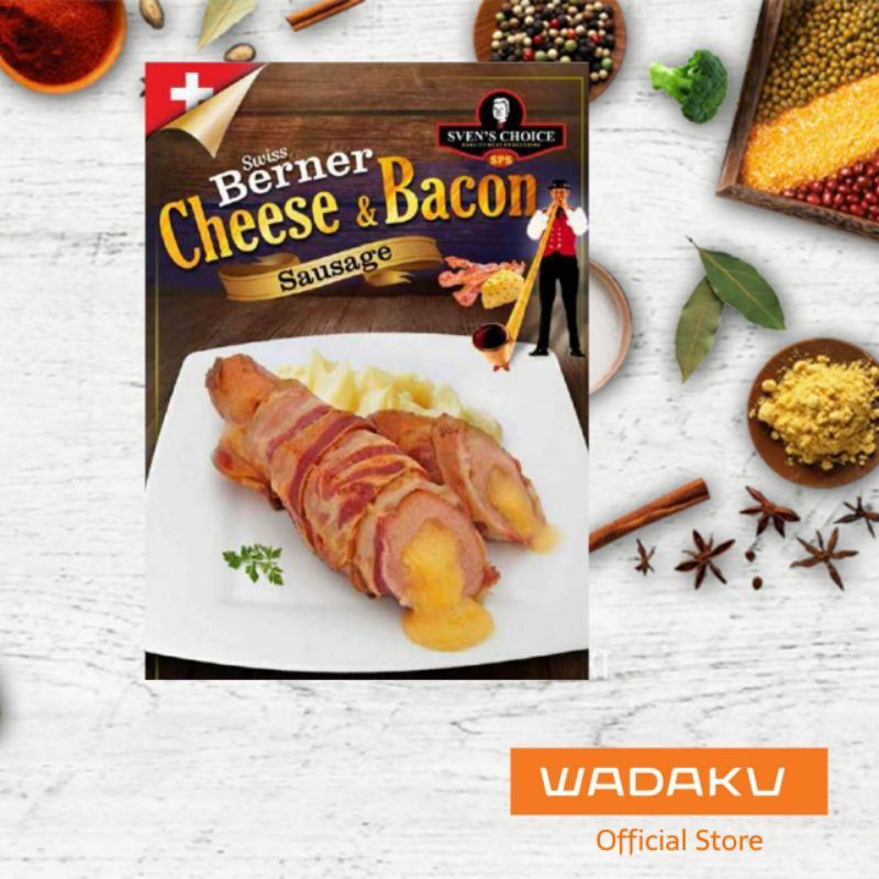 

Sosis Babi Svens choice Berner and Cheese Bacon 170g