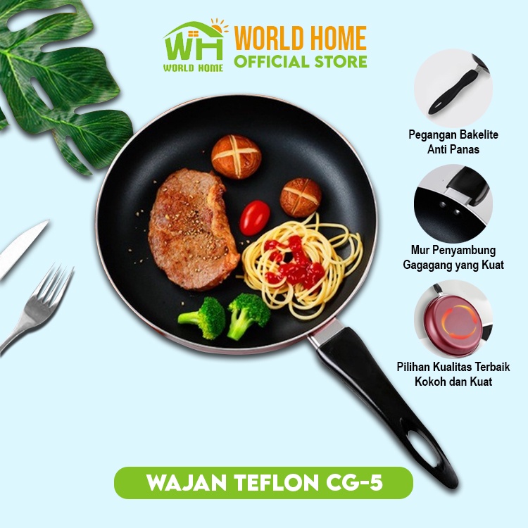 Wajan Teflon Fry Pan 26cm Teflon Anti Lengket Serbaguna Teflon Murah CG-5