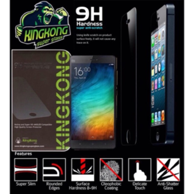 Tempered Glass Kingkong HTC E9 Plus / E9+