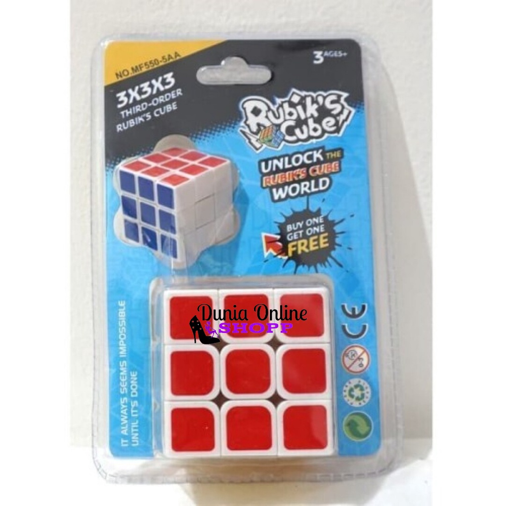 Mainan Edukasi Rubik Cube / Rubik Puzzle / 3x3 / isi 2pcs No.MF550-5AA