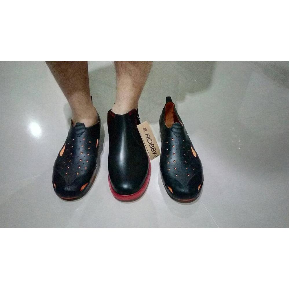 Sepatu Boots Pria Ap Hobby N Work Sepatu Formal Casual Biker By Ap Boot Pendek Pvc Anti Air Ap Boots