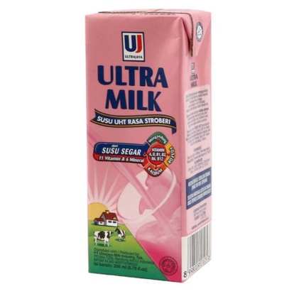 

Ultra Milk UHT Susu Steril Slim 200ml X 24pcs (1Dus/1Kardus/1Karton)