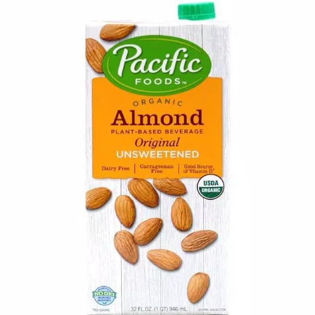 

Pacific food milk organic almond original unsweetened 946ml