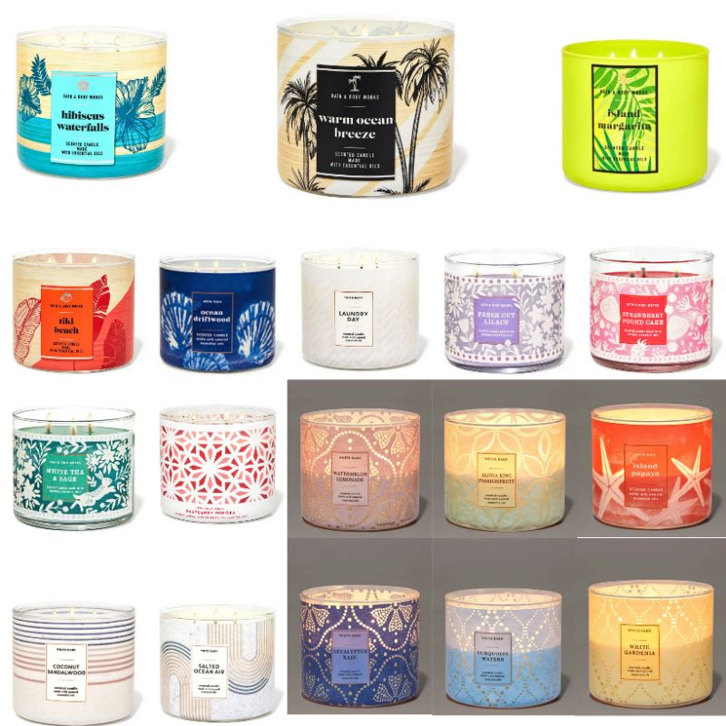 Jual BBW Bath And Body Works Scented Candle 3 Wicks Lilin Aromatheraphy ...