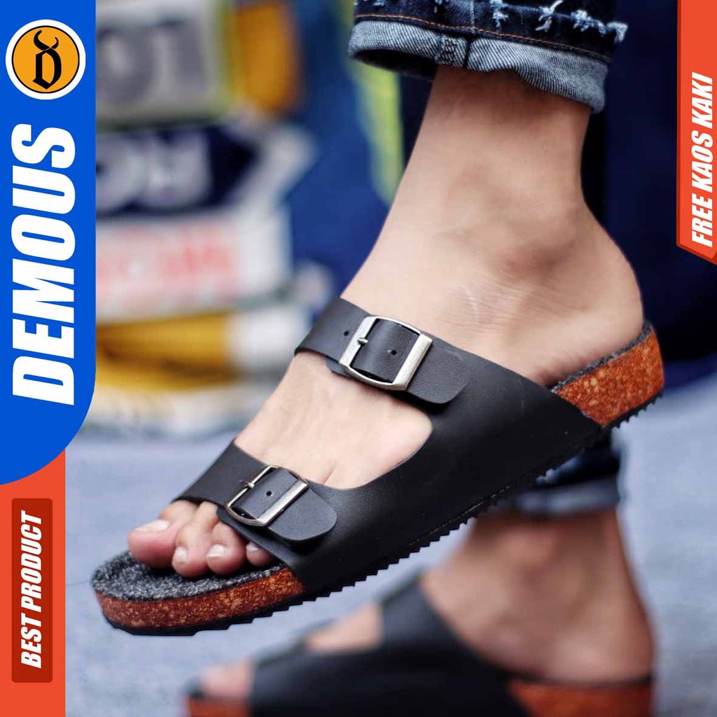 DEMOUS KENICI Sandal Slop Pria Terbaru Kekinian