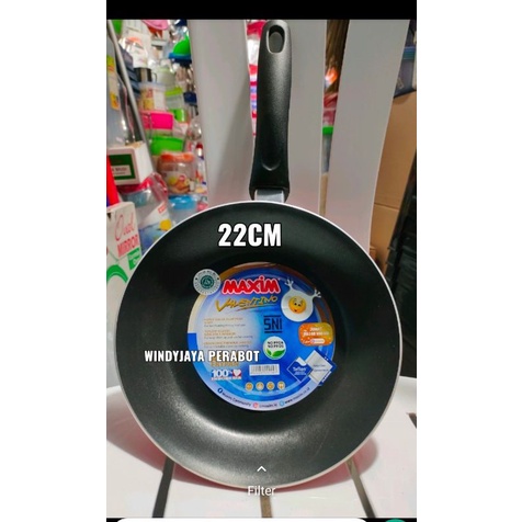 Teplon Maxim Valentino 22Cm original Anti Lengket/Kuali Maxim  Teplon 22Cm