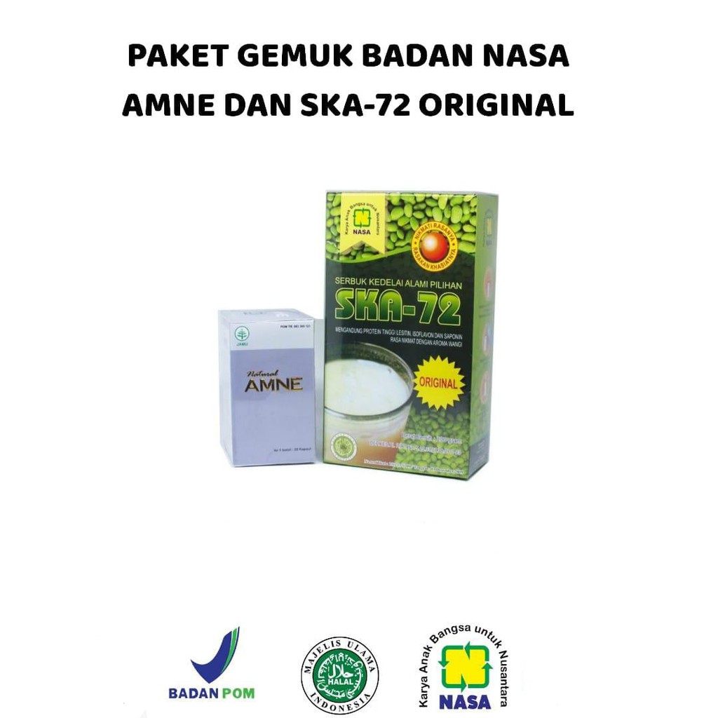 Paket Penggemuk Badan SKAO+AMNE Nasa / Produk Original Nasa