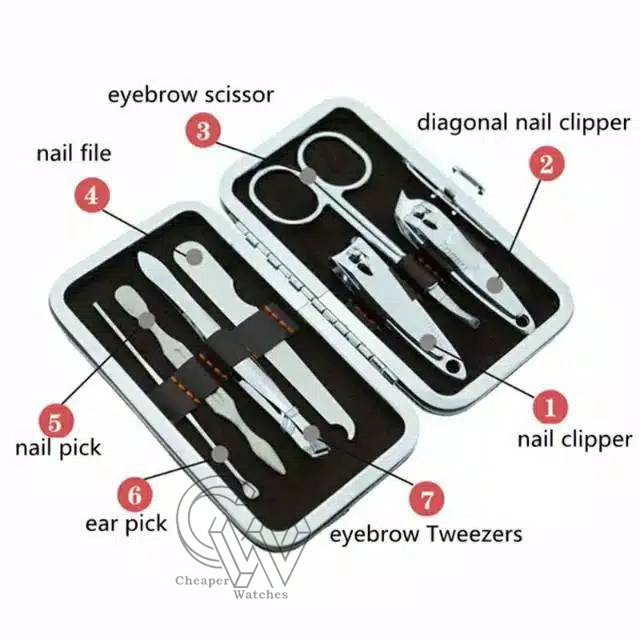 Cheaper-Mani Pedi Set 7in1 Alat Manicure Pedicure Set Gunting Kuku Set