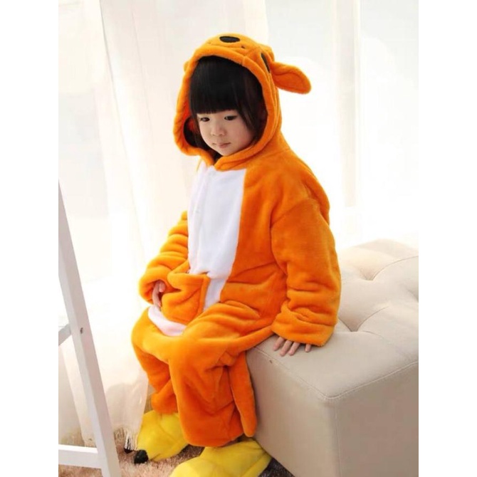 Kostum Onesie Kanguru Kangaroo Godzilla Piyama Cosplay Anak Impor