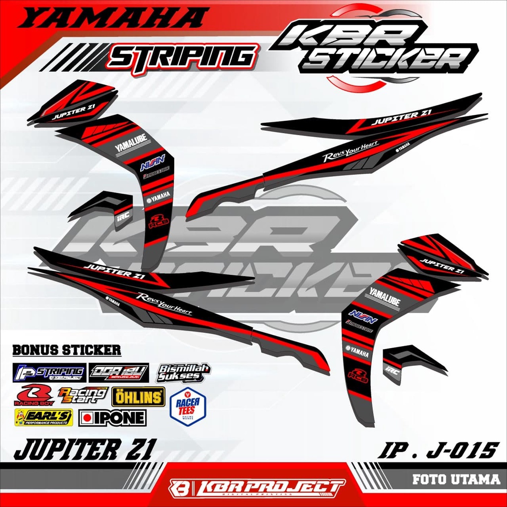 JUPITER Z1 (cod) stiker motor - striping jupiter z1 - motor yamaha - motor – Racing.15