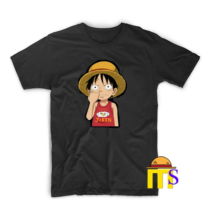 Kaos Distro Baju Murah Anime Kartun ONEPIECE One Piece Luffy Ngupil