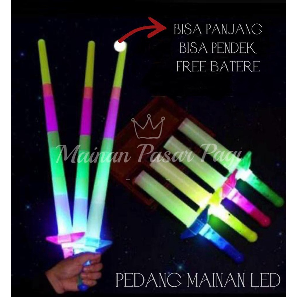 MAINAN PEDANG STARWARS LIGHTSABER/ PEDANG WARNA WARNI/ MAINA PEDANG-PEDANGAN LED