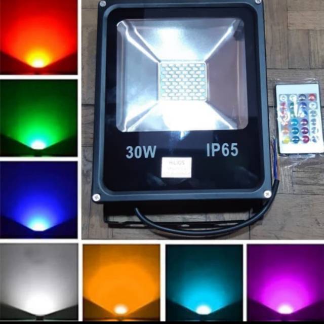 Lampu Sorot / Tembak RGB Warna Warni 30W / 30Watt