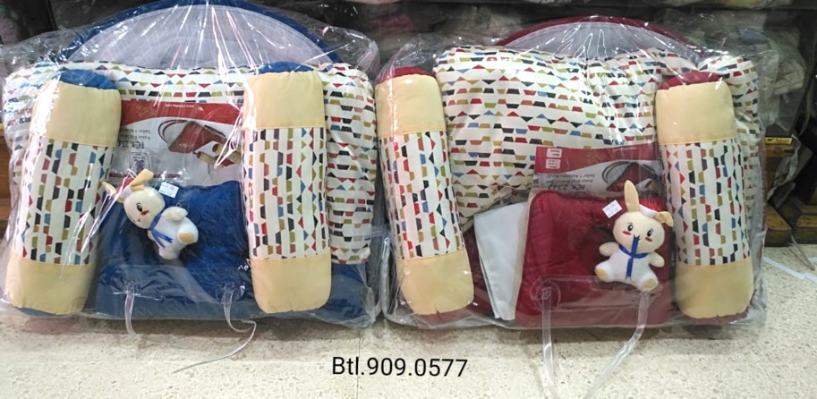 Kasur lipat bayi cintaka dengan bantal guling kelambu set sailor series