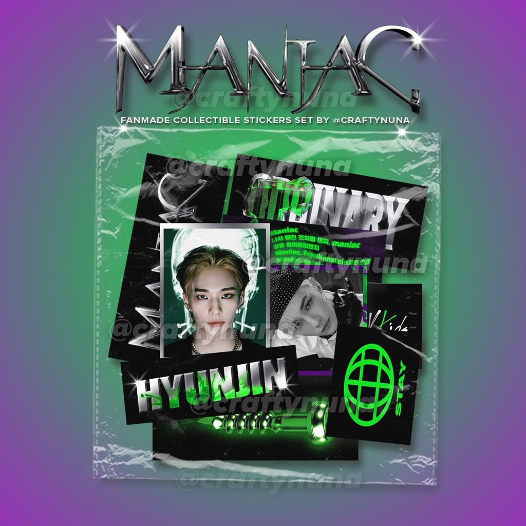 (SK-005) STRAY KIDS ODDINARY MANIAC AESTHETIC STICKER SET stiker kpop skz deco case hp laptop collectible estetik