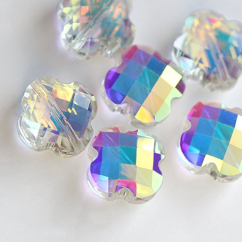 50 pcs 12 MM Super Shiny Palang Bentuk Austria manik-manik kristal Kaca Longgar Spacer Jewelry beads